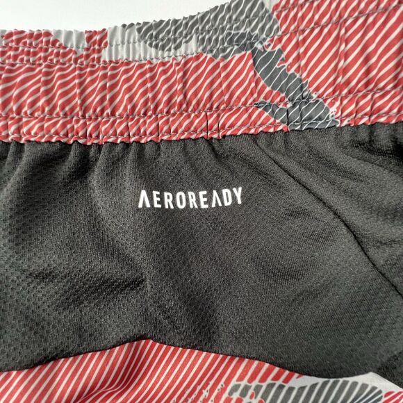 Adidas Aeroready Shorts Mens 2XL Designed 2 Move Sport Camo Red Scarlet Grey - Picture 9 of 9